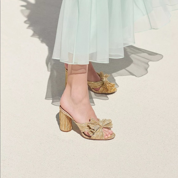 Loeffler Randall Shoes - Loeffler Randall Gold Penny Heels